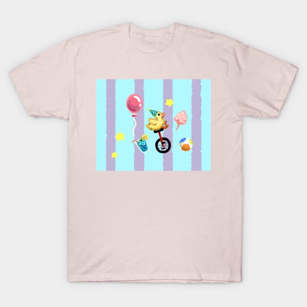 Party Duckling T-Shirt by norinoko